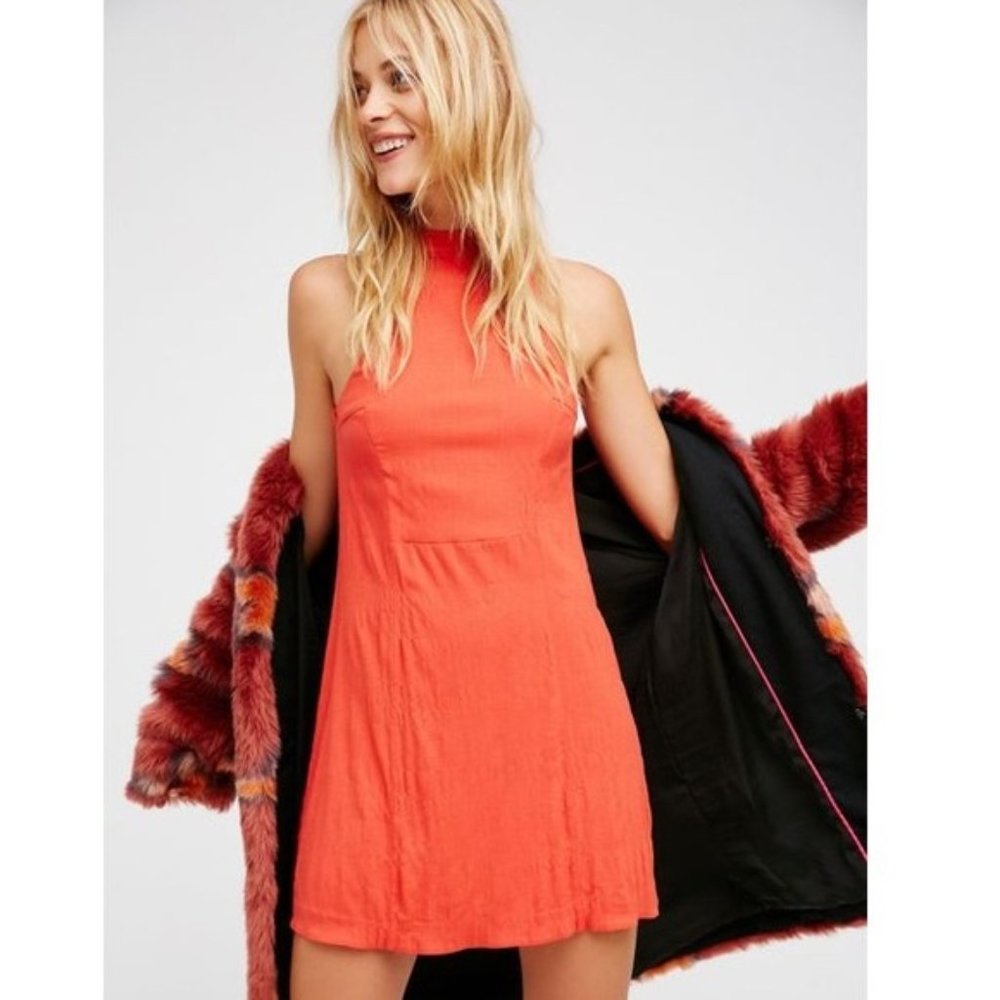 ⭐️3/$25 Free People Open Back Halter Mini Dress